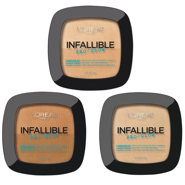 LOREAL PARIS INFALLIBLE PRO-GLOW POWDER SHADES