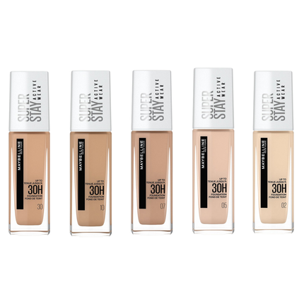 درجات كريم الاساس سوبر ستاي اكتيف وير من ميبلين