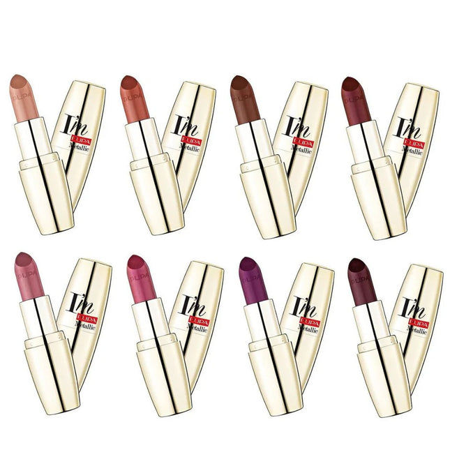 Pupa Milano I'M Metallic Effect Pure Metal Lipstick Shades