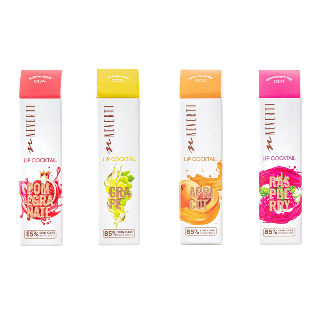Neverti Lip Cocktail Lip Gloss Shades