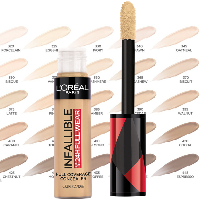 LOREAL PARIS INFALLIBLE CONCEALER 24H SHADES