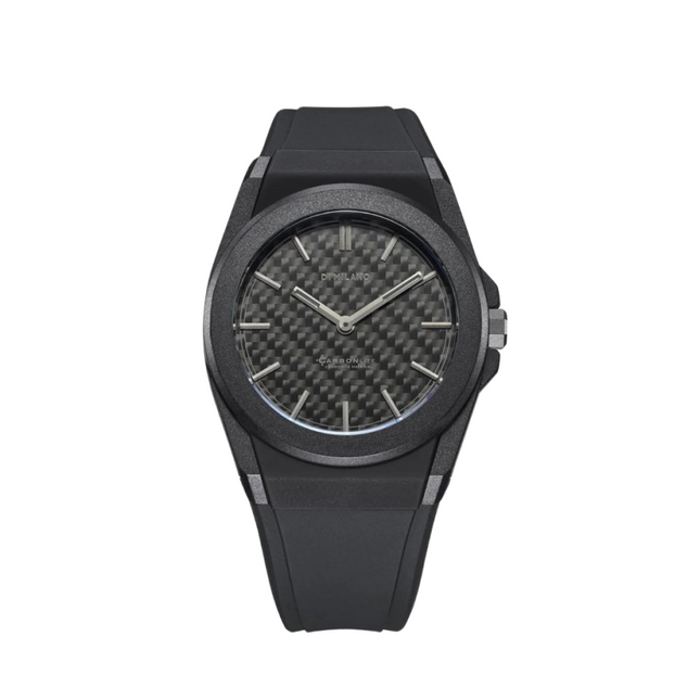 D1 Milano Watch Carbonite In Black For Men