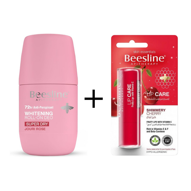 Beesline Offer Deodorant Jouri Rose + Cherry Lip Balm Free