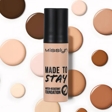 Misslyn Made To Stay Water-Resistant Foundation Shades