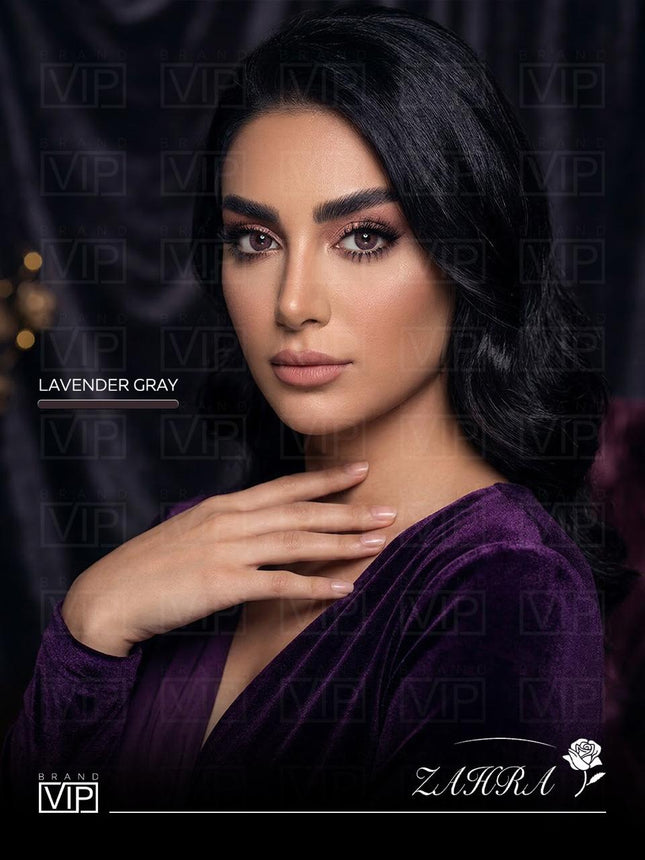 Zahra Lenses Annual Lenses Lavender Gray