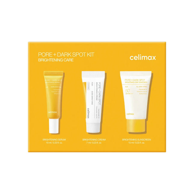 Celimax Pore+Dark Spot Brightening Kit for Radiant Complexion 10ml+7ml+10ml
