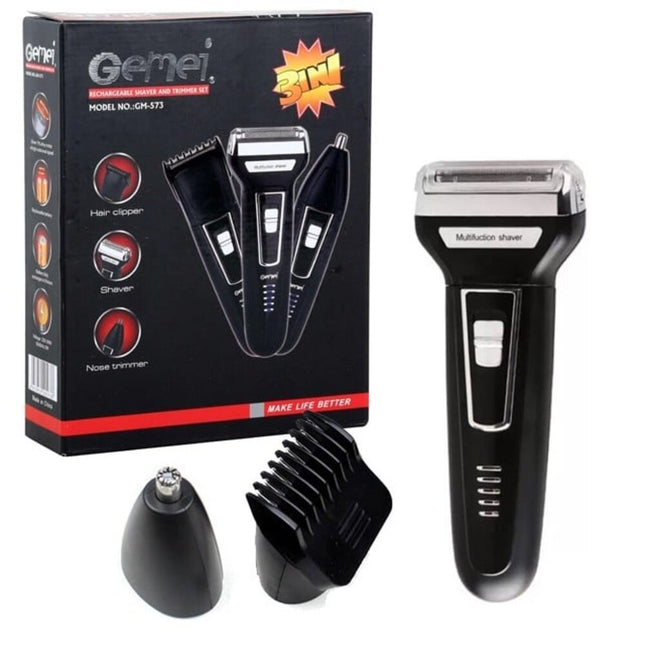 Geemy Rechargeable Shaver And Trimmer Set GM-573