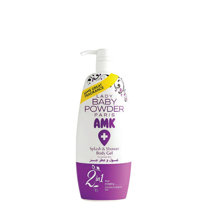 Lady Baby Powder AMK Splash Shower Gel Purple 800ml