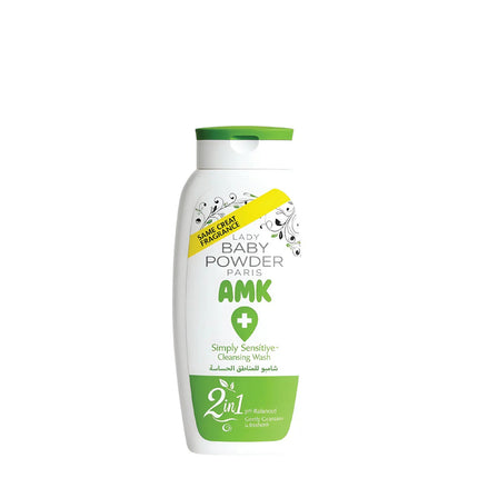 Lady Baby Powder AMK Paris Simply Sensitive Cleansing Wash Green 250ml