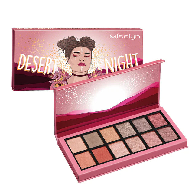 Misslyn Desert Night Metallic Eyeshadow Palette Flaming Eyes