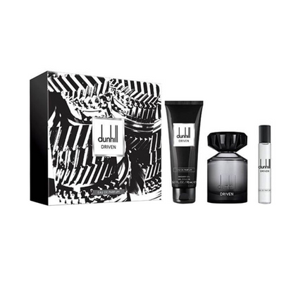 Dunhill Driven Black EDP 100ML + EDP 15ML + Shower Gel 90ML Gift Set For Men