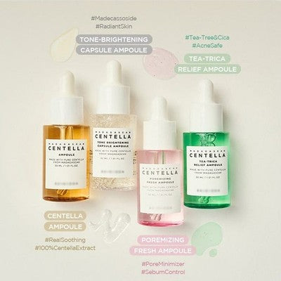 Centella Madagascar Ampoule Kit 4 Pieces