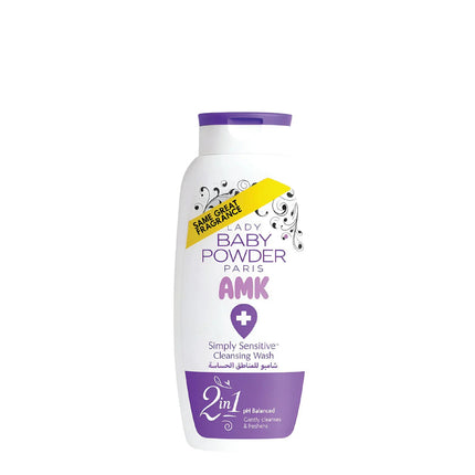 Lady Baby Powder AMK Paris Simply Sensitive Cleansing Wash Purple 250ml
