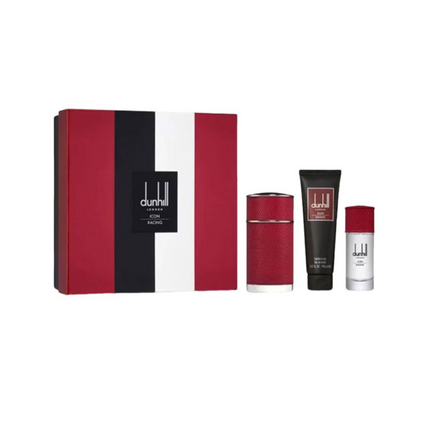 Dunhill Icon Racing Red EDP 100ML + EDP 30ML + Shower Gel 90ML Gift Set For Men