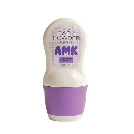 Lady Baby Powder AMK Anti-Perspirant Roll On Purple 50ml
