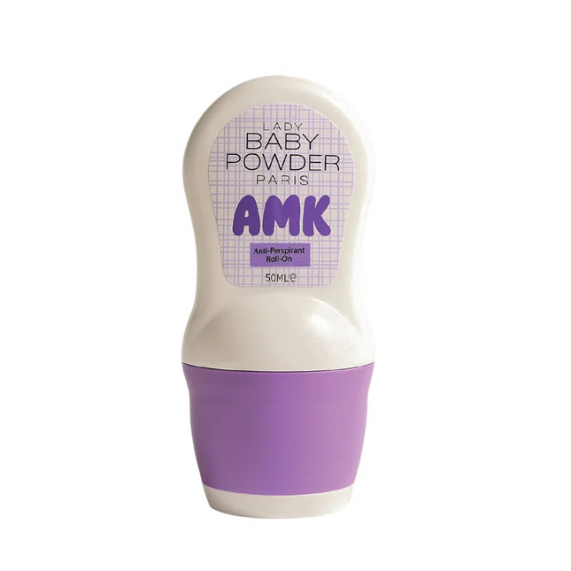 Lady Baby Powder AMK Anti-Perspirant Roll On Purple 50ml