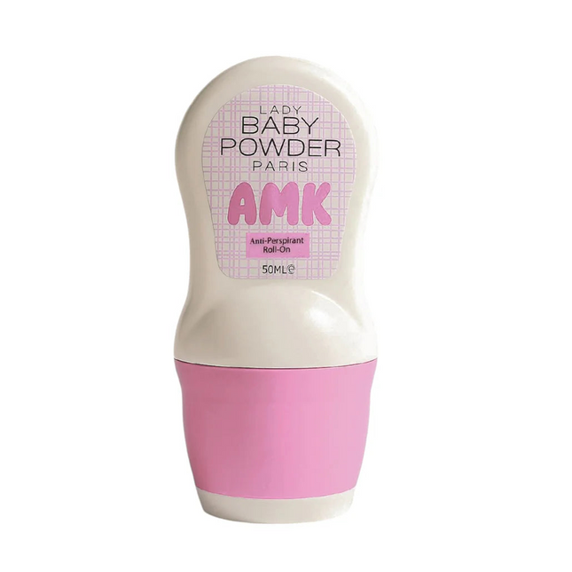 Lady Baby Powder AMK Anti-Perspirant Roll On Pink 50ml