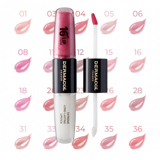 Dermacol 16H Lip Colour - Long Lasting Lip Color Shades