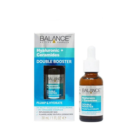 BALANCE Active Formula Hyaluronic + Ceramides Double Booster Serum 30ml