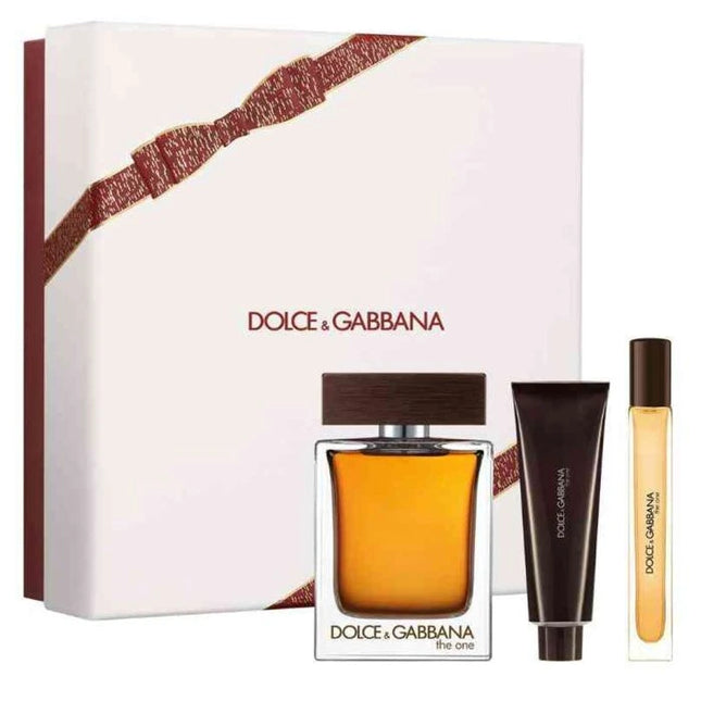 Dolce & Gabbana The One EDT 100Ml + EDT 10Ml + Shower Gel 50Ml Gift Set For Men