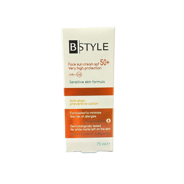 Bstyle Face Sun Cream SPF50+ Very High Protection 75ml