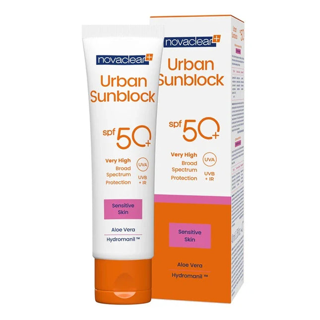 Novaclear Urban Sunblock Face Cream SPF 50+ for Sensitive Skin 40ml