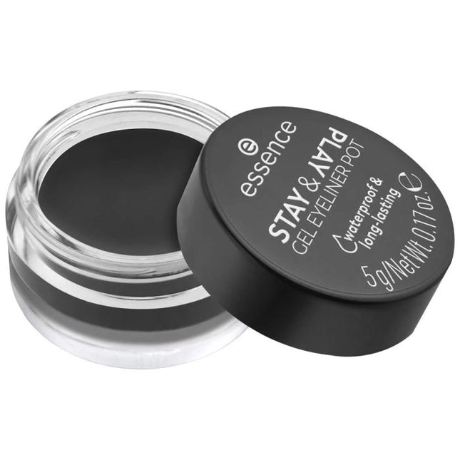 Essence Stay & Play Gel Eyeliner Pot 01 Black