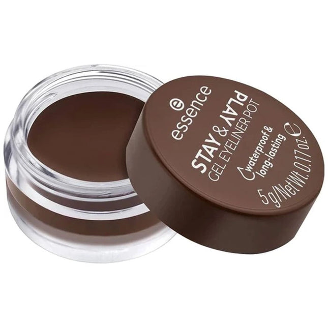 Essence Stay & Play Gel Eyeliner Pot 02 Brown