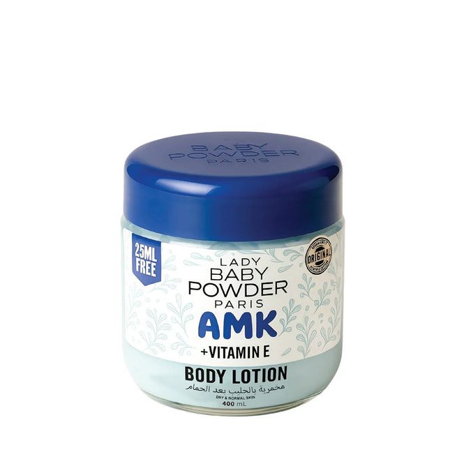Lady Baby Powder AMK Body Lotion Dark Blue 400ml