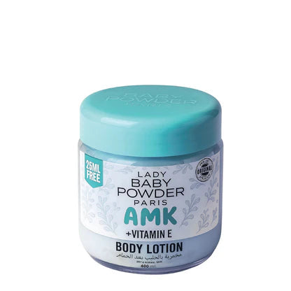 Lady Baby Powder AMK Body Lotion Turquoise 400ml