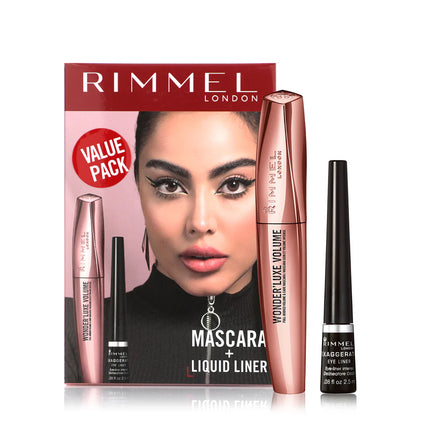 Rimmel London Mascara + Free Liquid Eyeliner Set