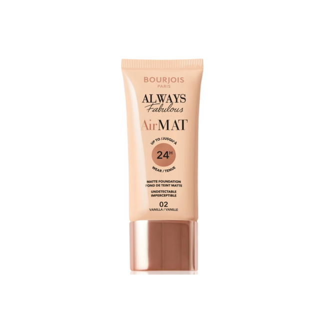 BOURJOIS ALWAYS FABULOUS AIR MAT FOUNDATION 02 VANILLA