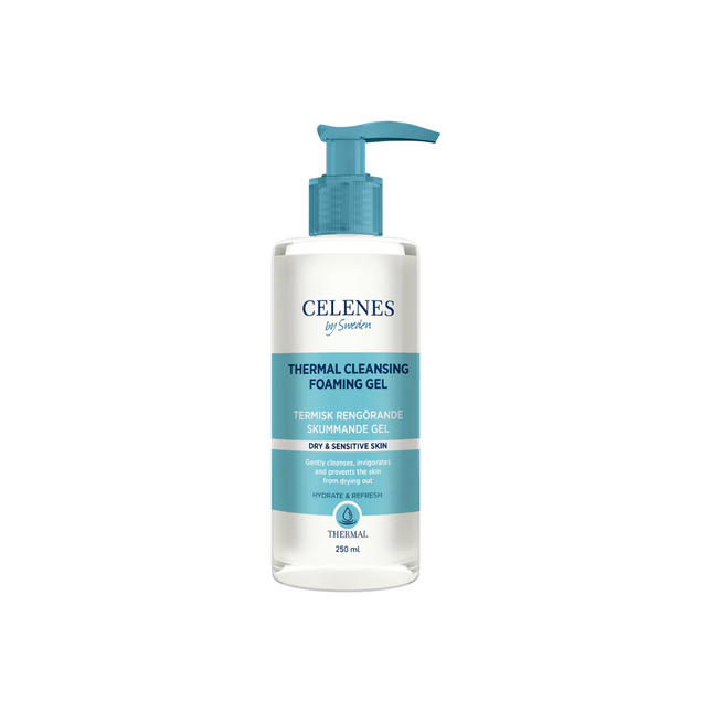 Celenes Thermal Cleansing Foaming Gel 250Ml for Dry & Sensitive Skin