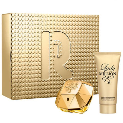 Rabanne Lady Million EDP 80Ml + Body Lotion 100Ml Gift Set For Women