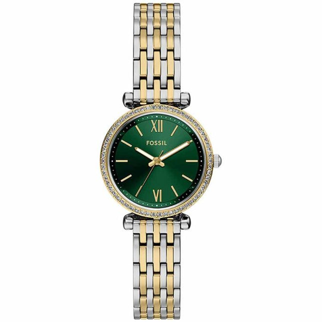 Fossil ES5439 Carlie Women's Watch 28mm Silver Gold