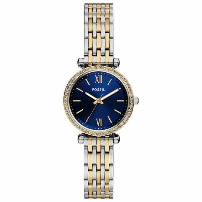 Fossil ES5438 Carlie Women's Watch 28mm Silver Gold