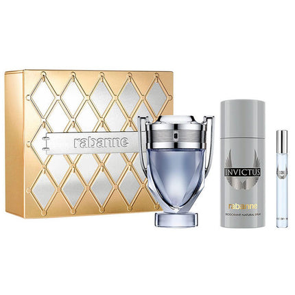 Invictus EDT 100Ml + EDT 10Ml + Deodorant 150Ml Gift Set For Men