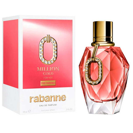 عطر مليون جولد بيور دايموندز أو دي بارفوم 90 مل للنساء