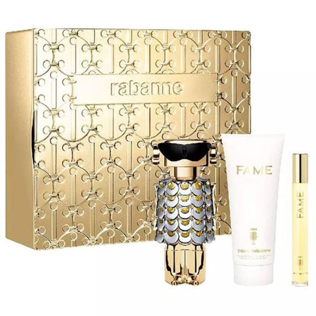 Rabanne Fame EDP 80Ml + EDP 10Ml + Body Lotion 100Ml Gift Set For Women