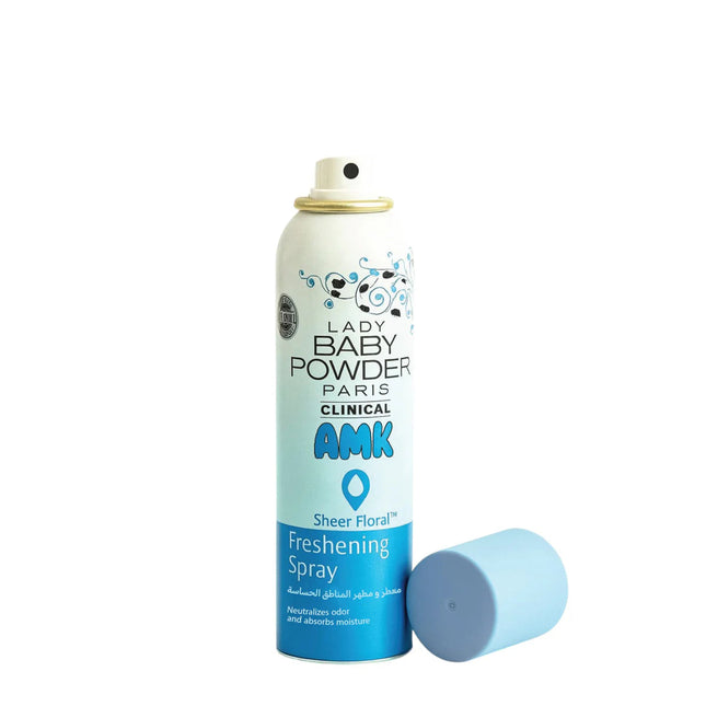 Lady Baby Powder AMK Sheer Floral Blue Freshening Spray 150ml