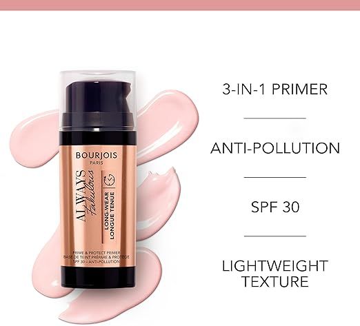 BOURJOIS Always Fabulous Primer 001 Universal – Long-Lasting Makeup Primer SPF 30