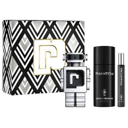 Rabanne Phantom EDT 100Ml + EDT 10Ml + Deodorant Spray 150Ml Gift Set For Men