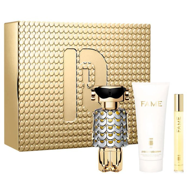 Rabanne Fame EDP 80Ml + EDP 10Ml + Body Lotion 100Ml Gift Set For Women