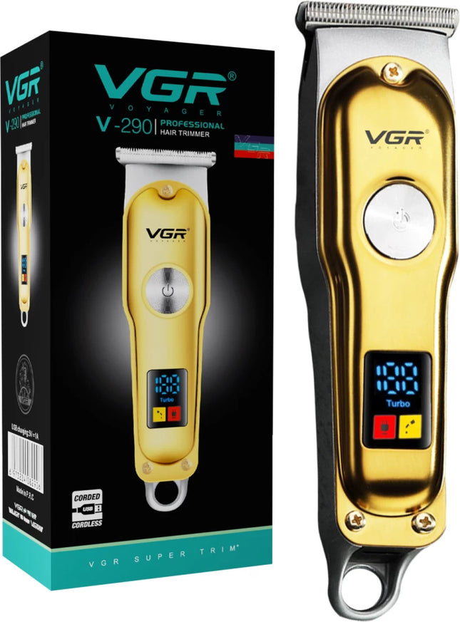VGR Hair trimmer with Led display V-290