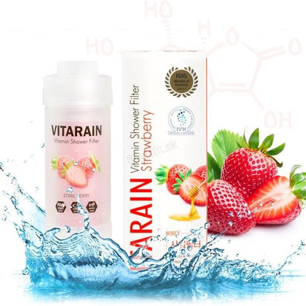 فلتر استحمام فيتامين كوري من فيتارين - فراولة