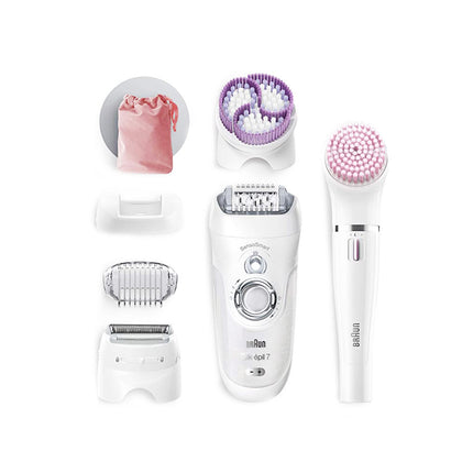 Braun Silk-epil Beauty Set 7 7/885 BS Wet & Dry epilator with 4 extras incl
