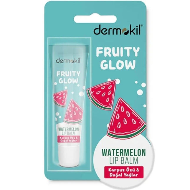 بلسم الشفاه بالبطيخ والزيوت الطبيعية من ديرموكيل 15 مل