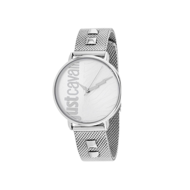 Just Cavalli JC1L077M0055 Zebra Mesh Watch For Women