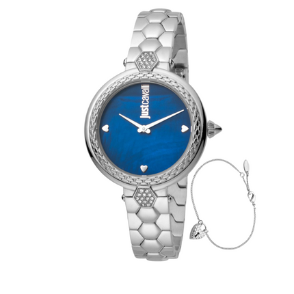 Just Cavalli JC1L1128M0555 Valentin's Antique Stainless Steel Watch For Women