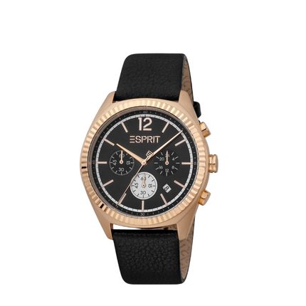 ESPRIT MEN'S LOGAN FASHION QUARTZ BLACK WATCH